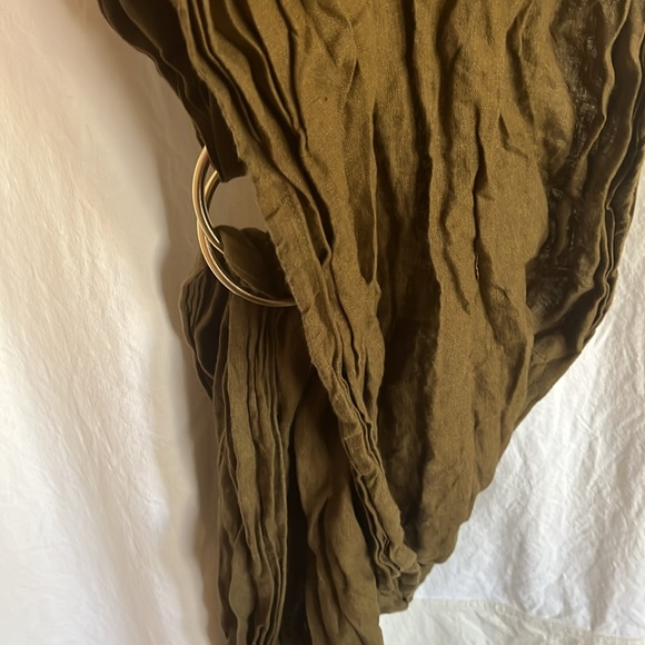 Sakura Bloom Green Linen Ring Sling EUC - Picture 6 of 6